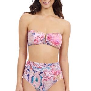 Profile By Gottex Karma Bandeau Bikini Top Size 14